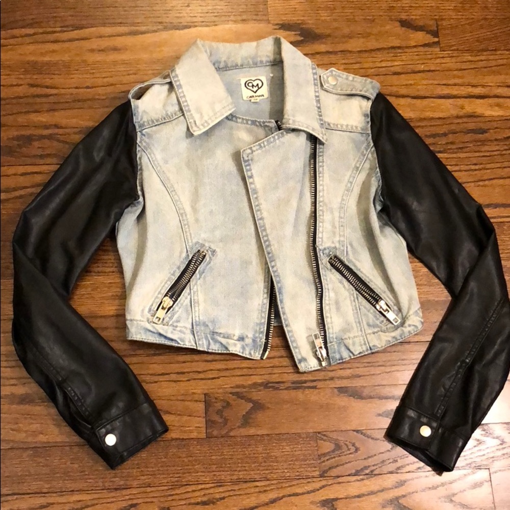 Carmar denim and leather jacket